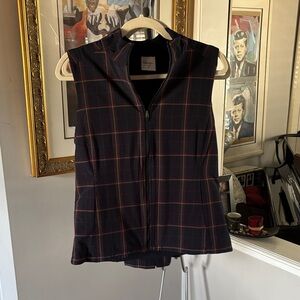 Walter Hagen Blue plaid with yellow highlights Zip-Up Vest